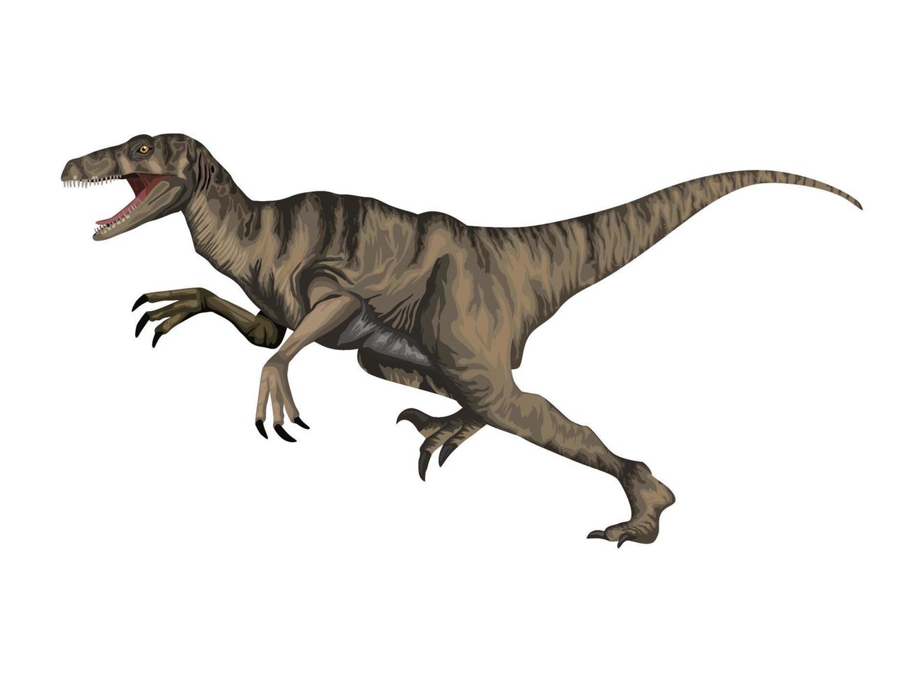 velociraptor dinosaur prehistoric animal vector
