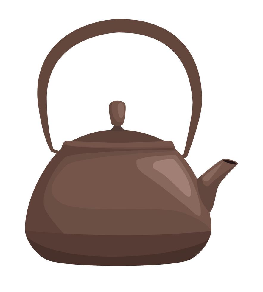 teapot kitchen utensil vector
