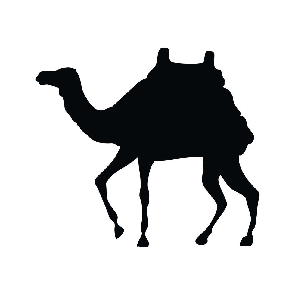 camel animal black silhouette 17406041 Vector Art at Vecteezy