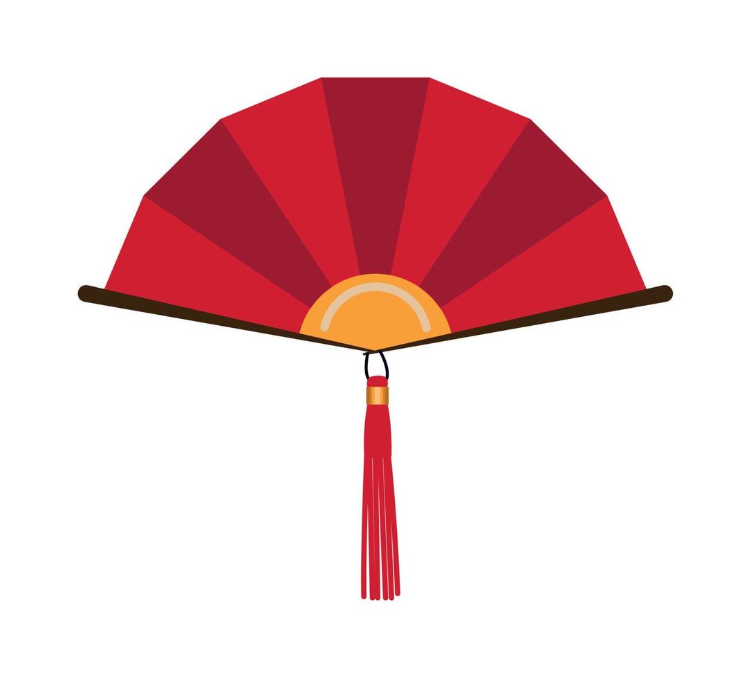 asian culture fan vector