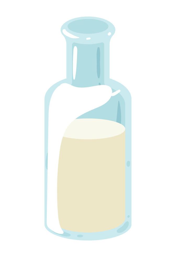 milk bottle dairy product vector