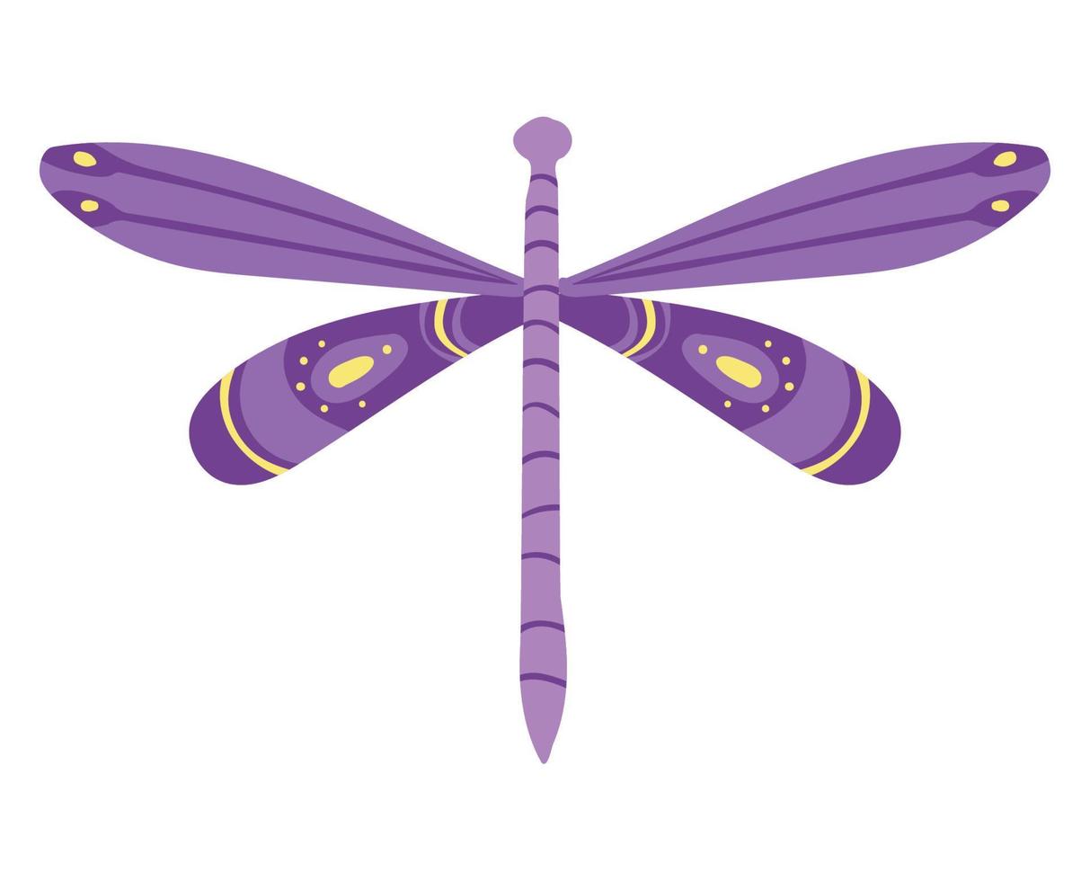 insecto libélula púrpura vector