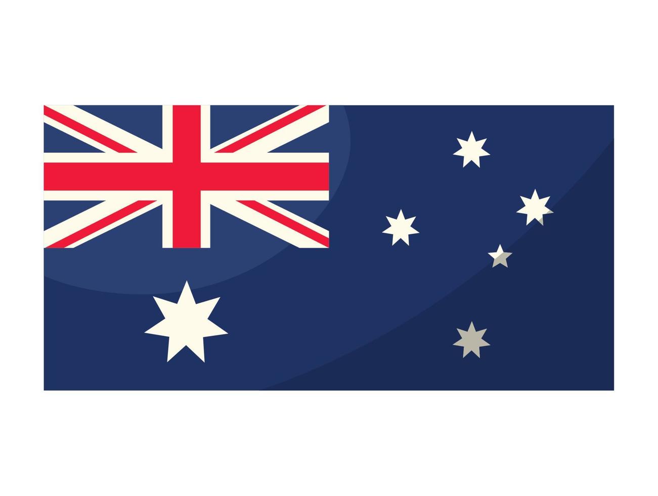 emblema de la bandera australiana vector