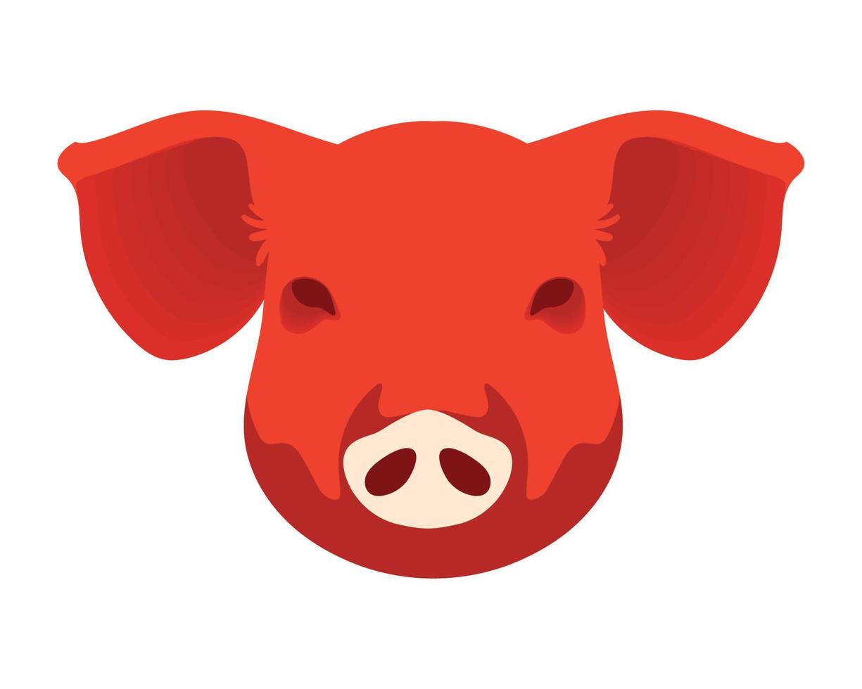 pig chinese zodiacal animal vector