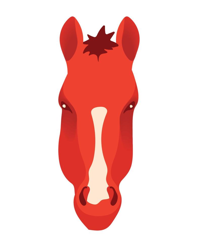 caballo animal del zodiaco chino vector