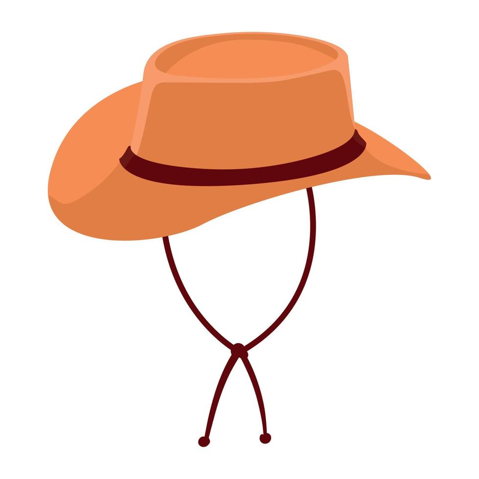 sombrero de vaquero estilo australiano vector