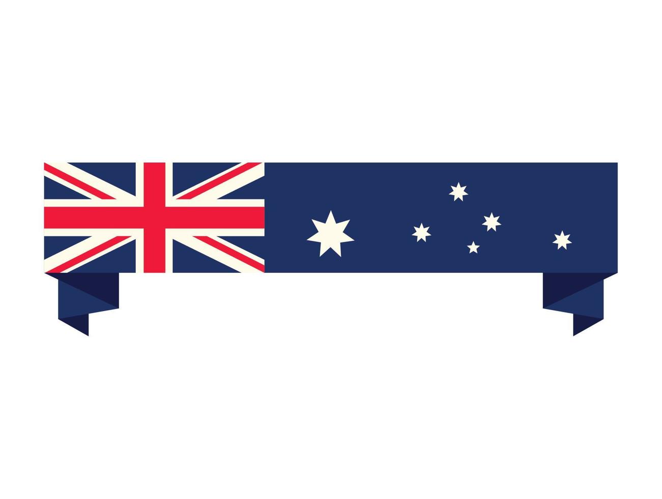 marco de cinta de bandera australiana vector