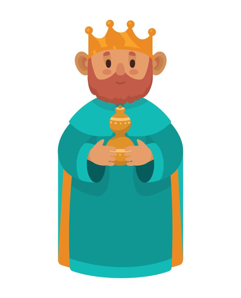 personaje de reyes magos de incienso vector