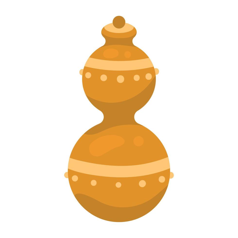 frankincense in golden pot vector
