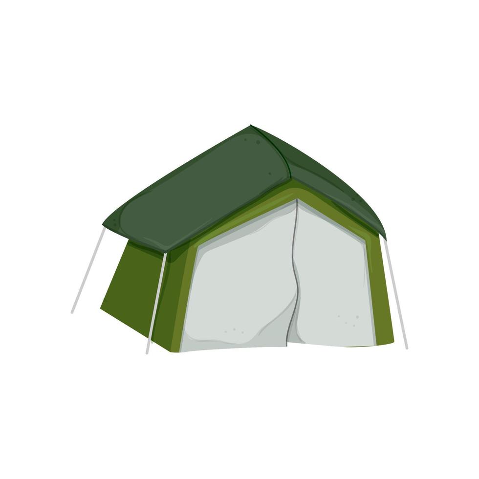 summer tent camp color icon vector illustration