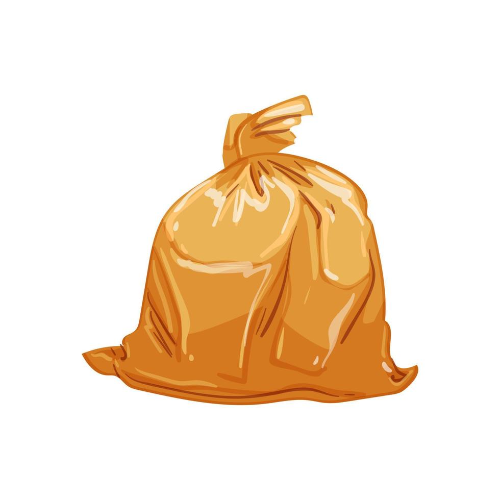 garbage trash bag cartoon vector illustration