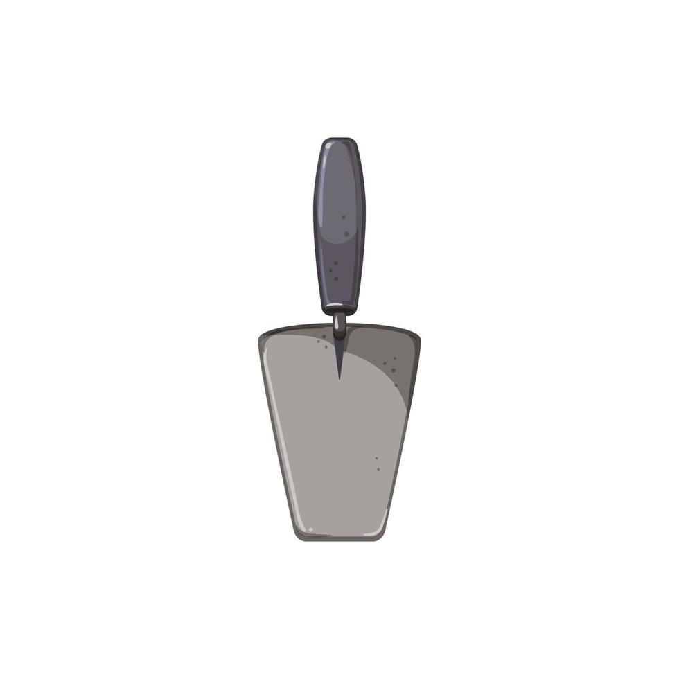 wall trowel cement cartoon vector illustration