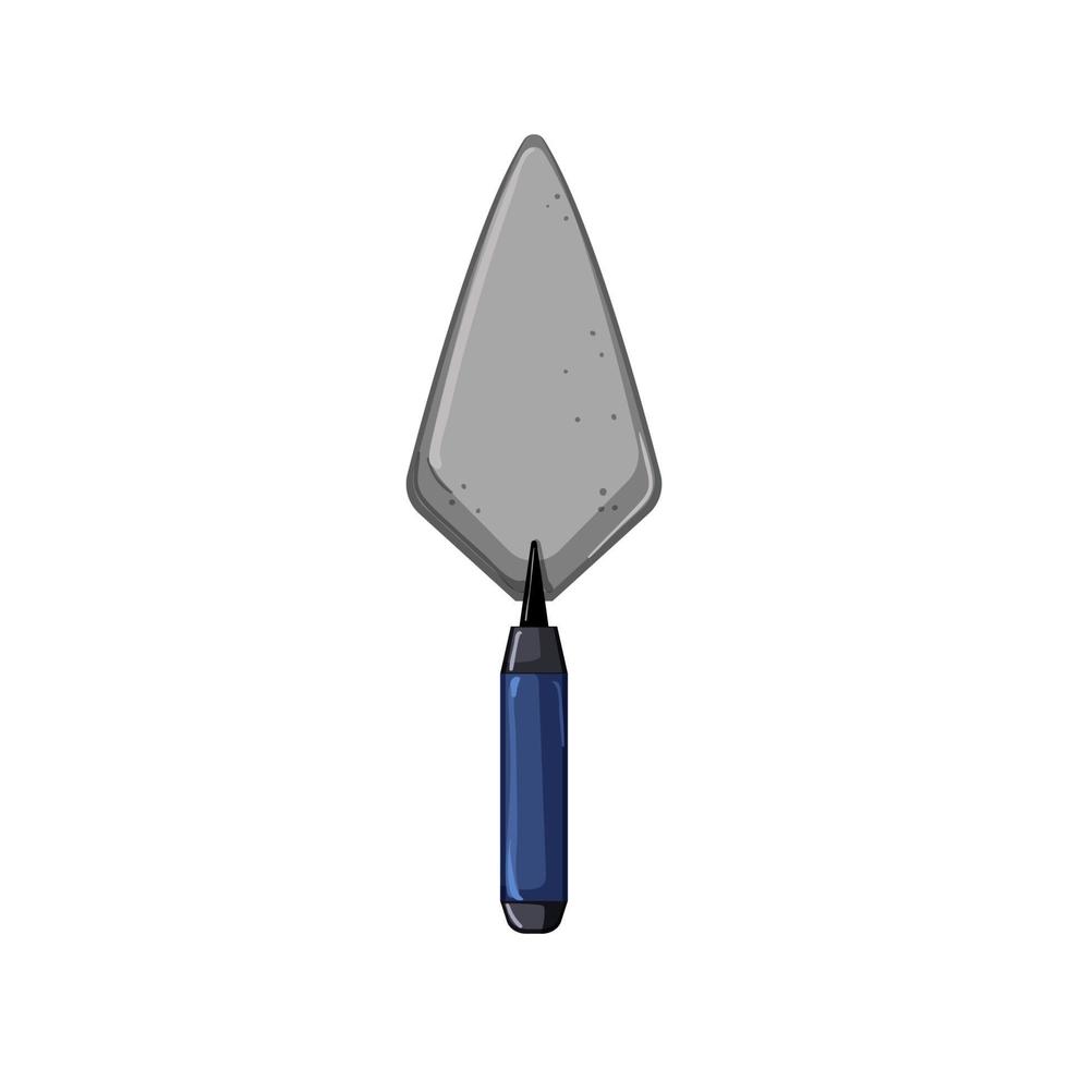 hand trowel cement cartoon vector illustration