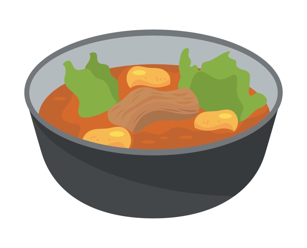 ramyeon korean food vector