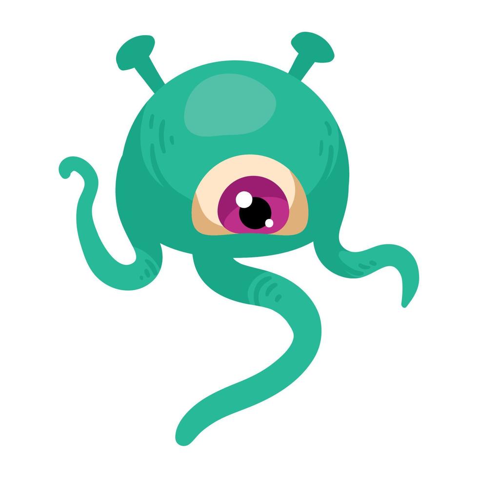 alien space outer vector