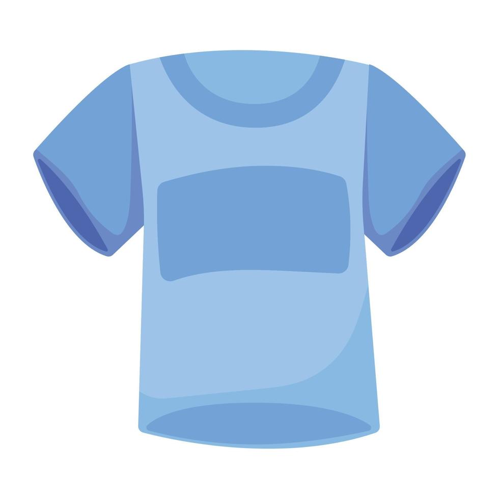 ropa de camisa azul bebé vector