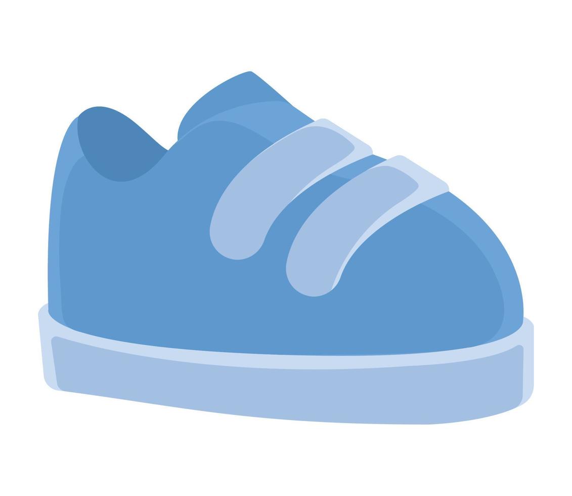 accesorio para zapatos azul bebé vector
