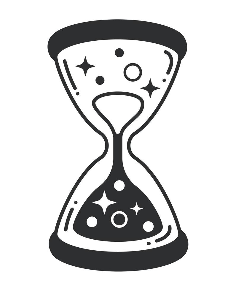 esoteric hourglass timer vector