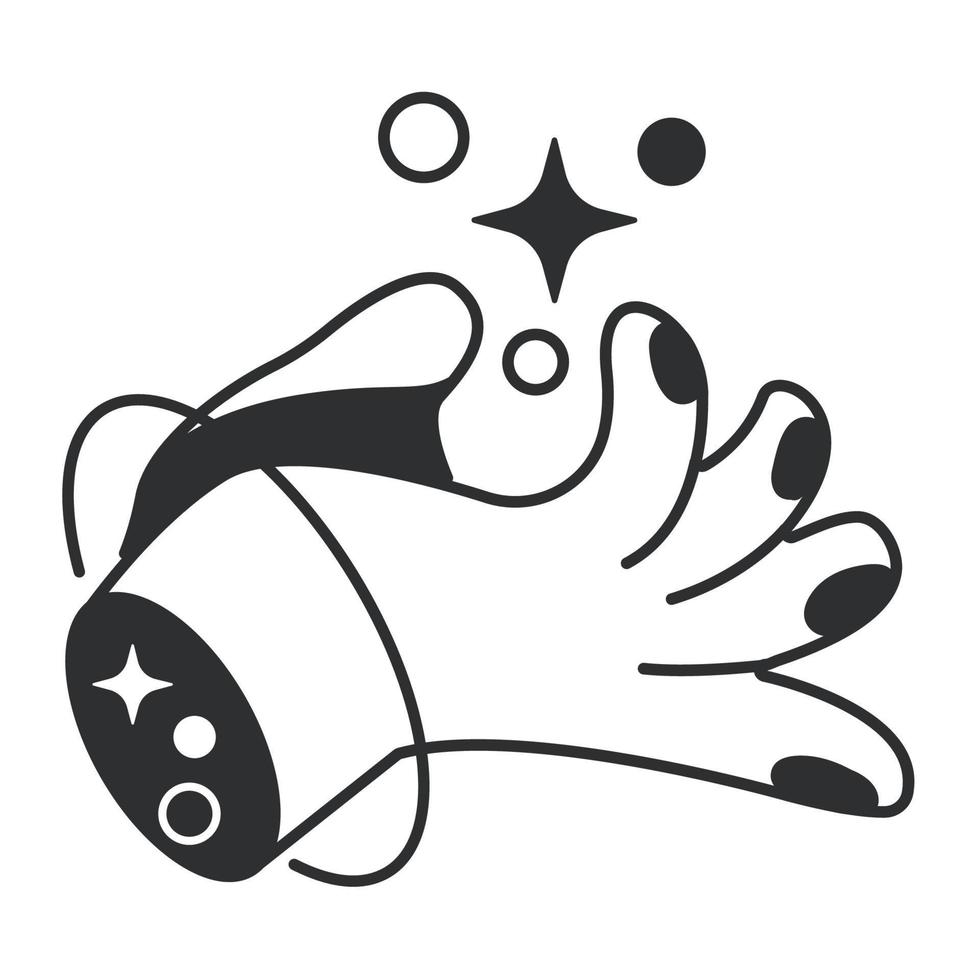 hand esoteric style vector