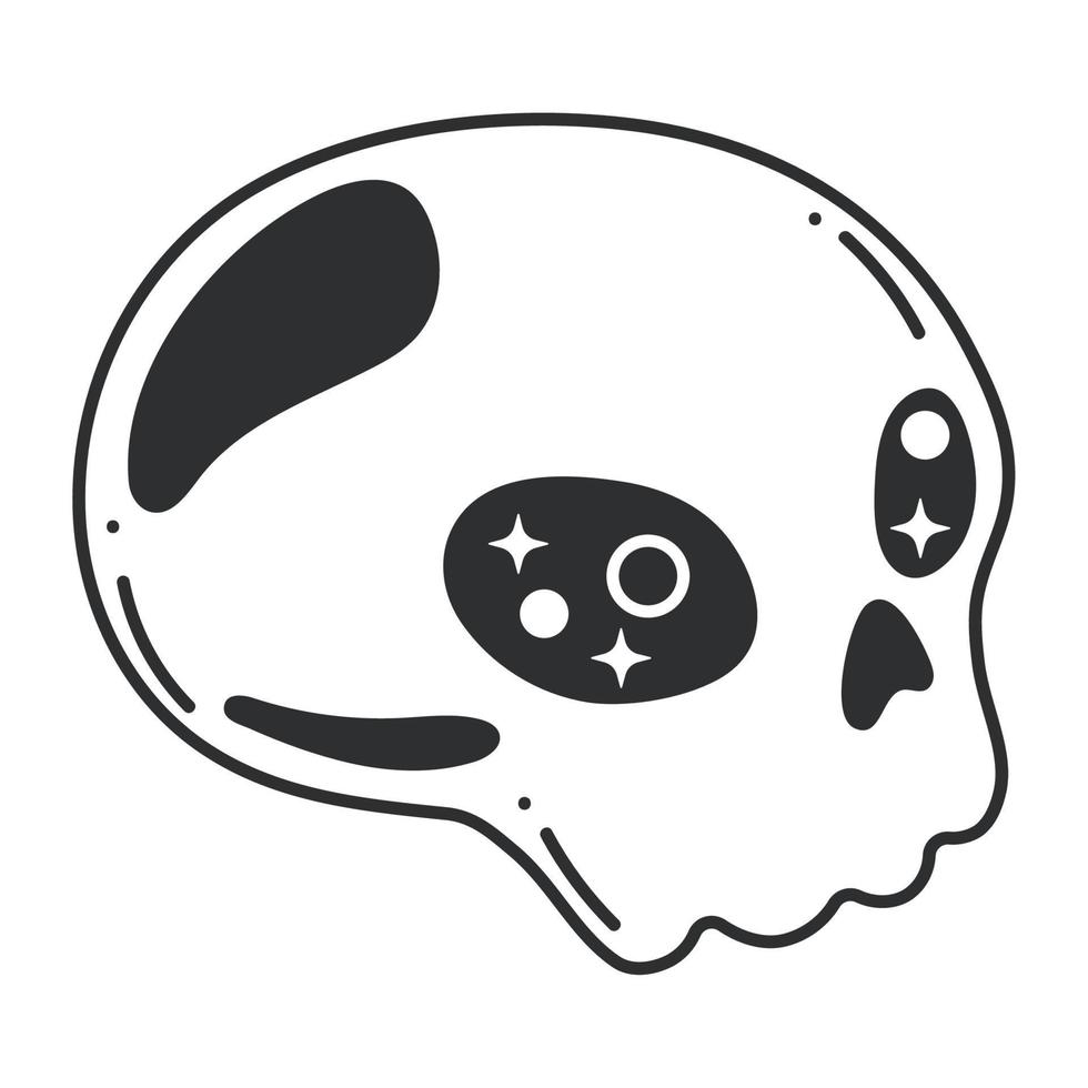 skull head esoteric vector