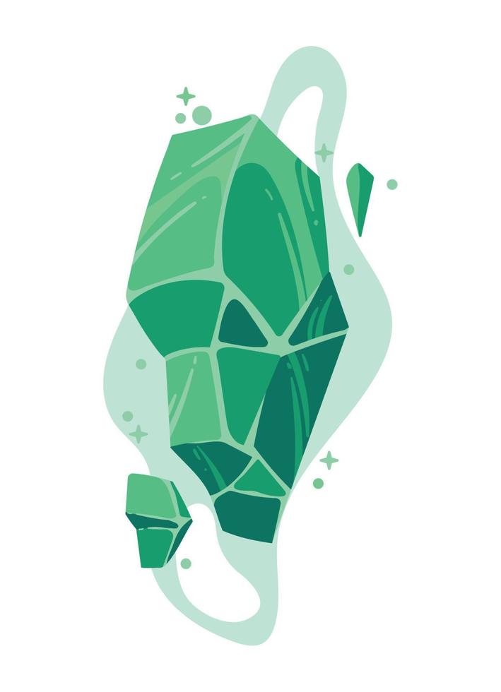 green magic rock vector