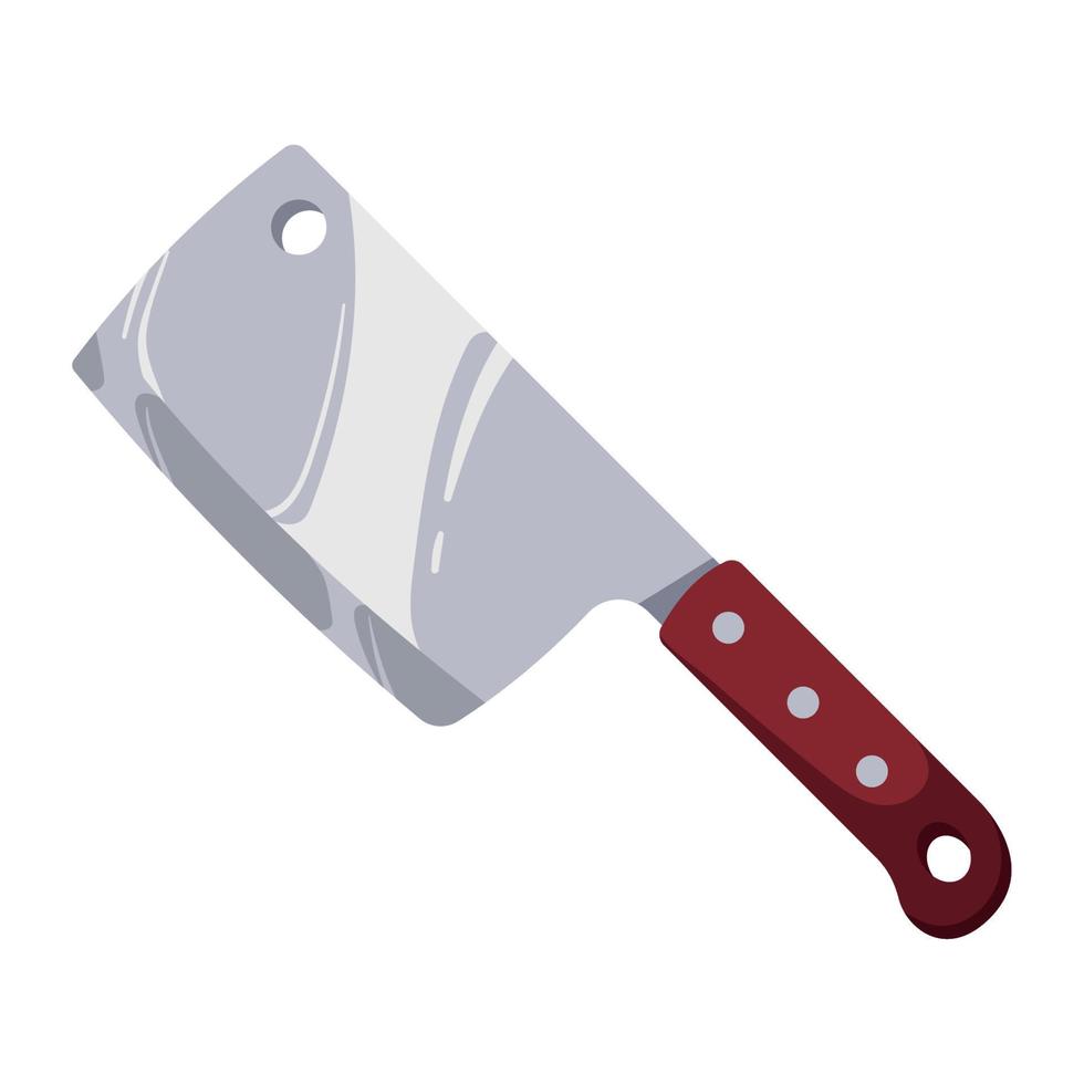 butchery knife cutlery vector