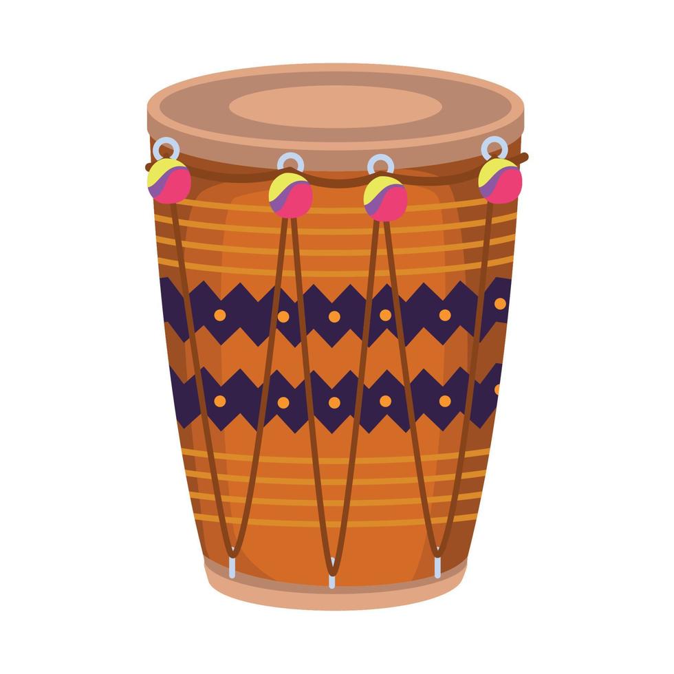 indian culture drum vector