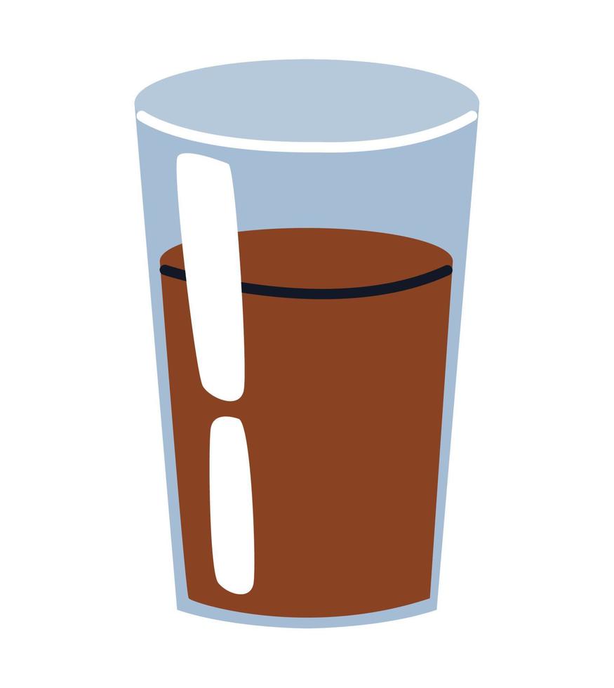 bebida de cafe en vaso vector