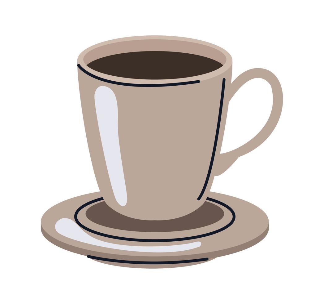 coffee drink in cup vector