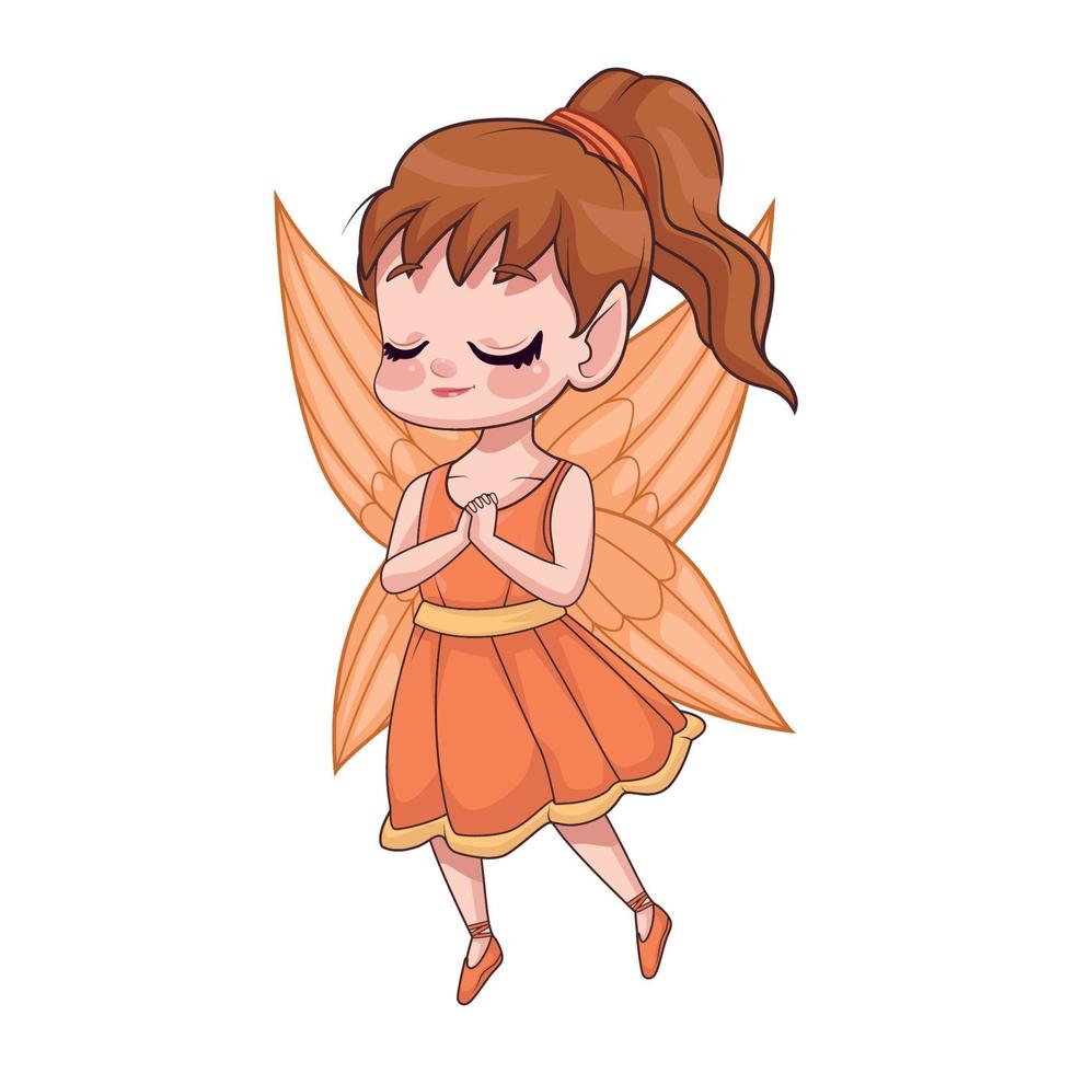 little redhead fairy vector