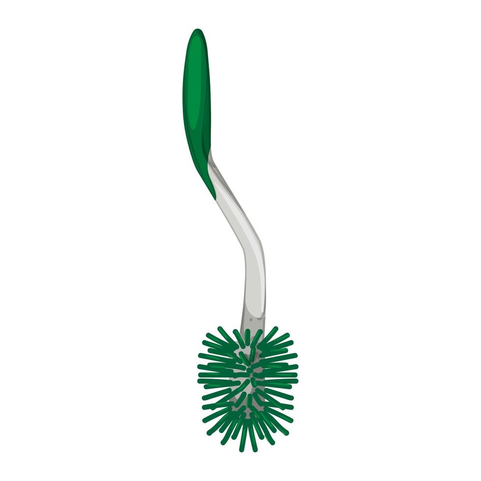 bathroom toilet brush cartoon vector illustration