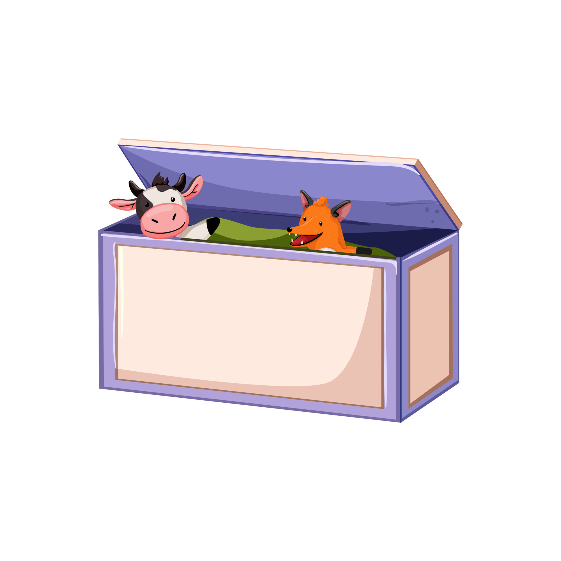 fun toy box cartoon vector illustration 17406656 Vector Art at Vecteezy