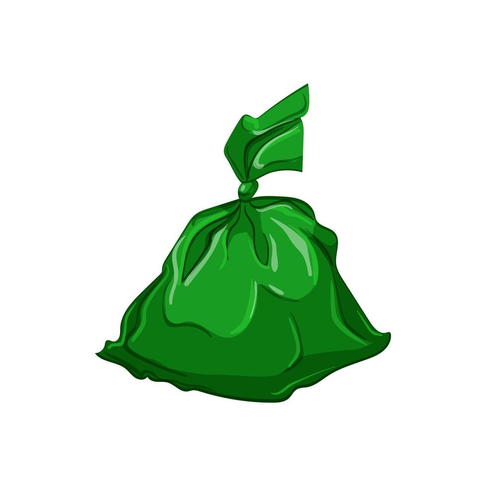 waste trash bag cartoon vector illustration