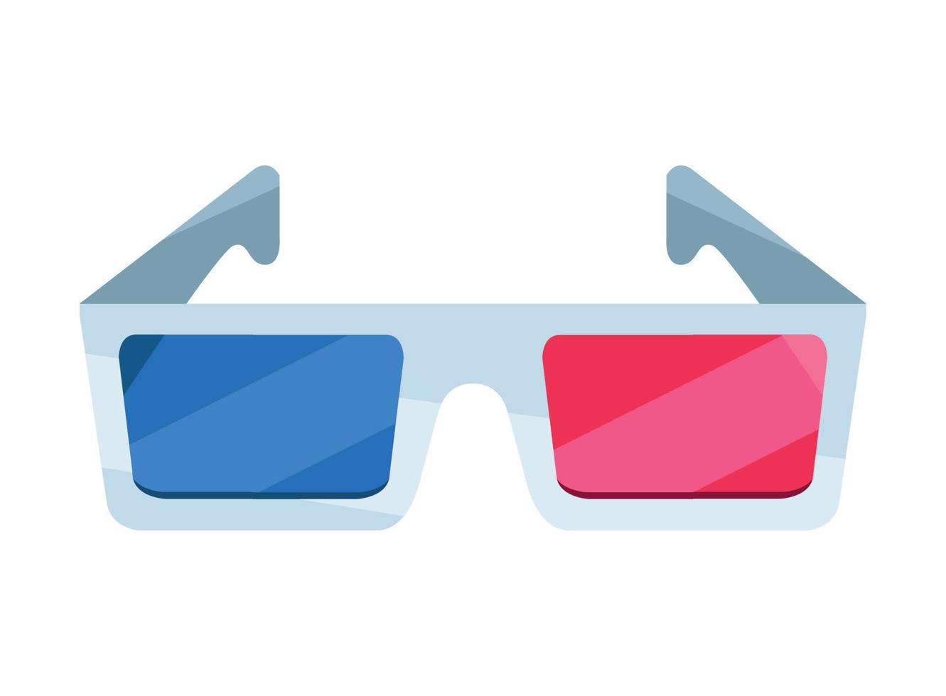 cinema 3d glasses vector