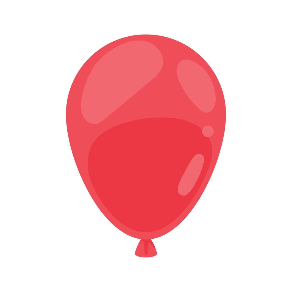 red balloon helium floating vector
