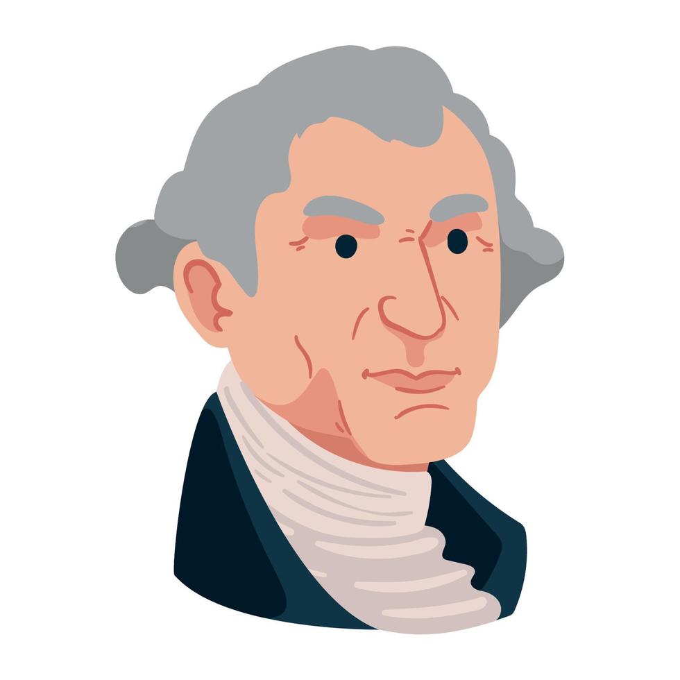 George Washington president vector