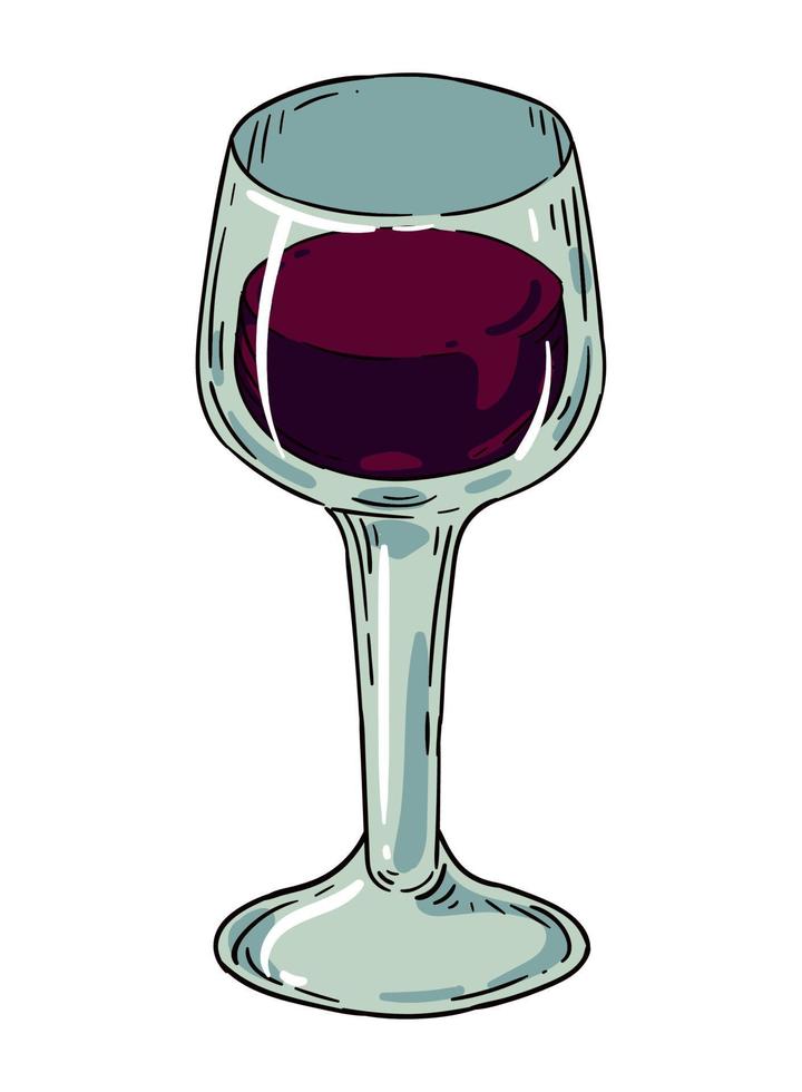 red wine cup drink vector