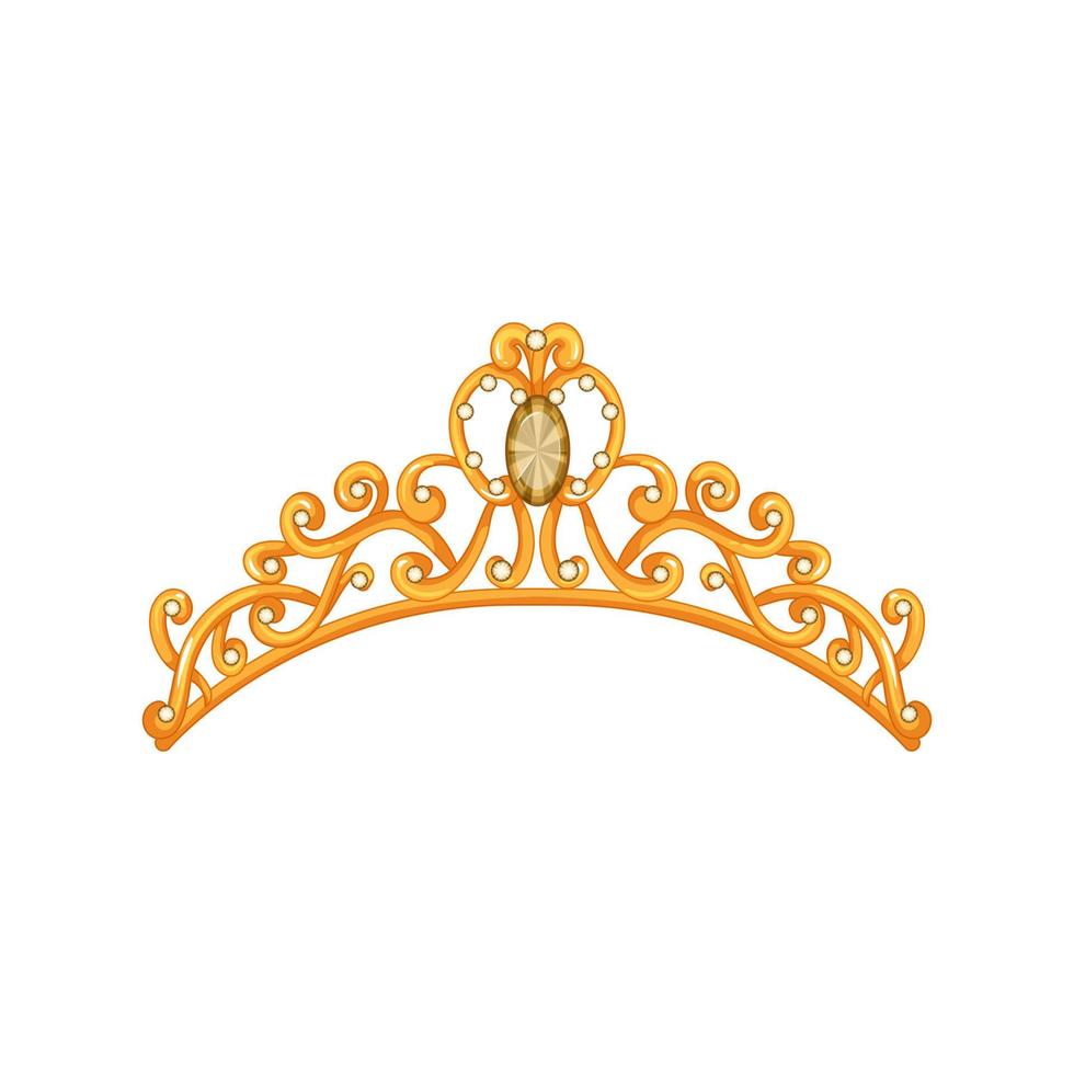 princess tiara crown cartoon vector illustration