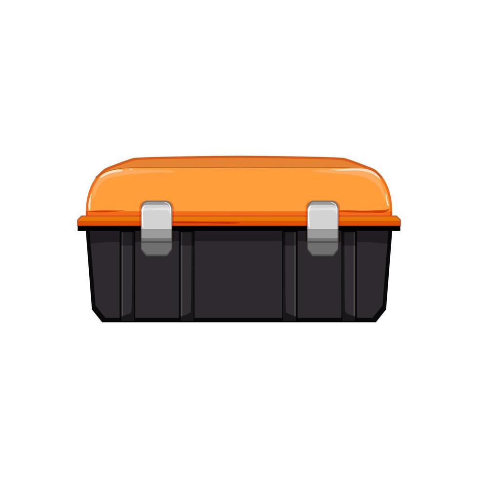 construction toolbox repair cartoon vector illustration