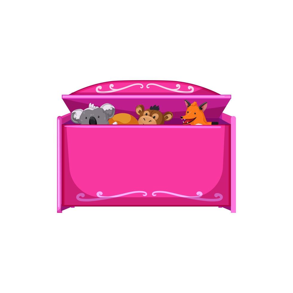 game toy box cartoon vector illustration