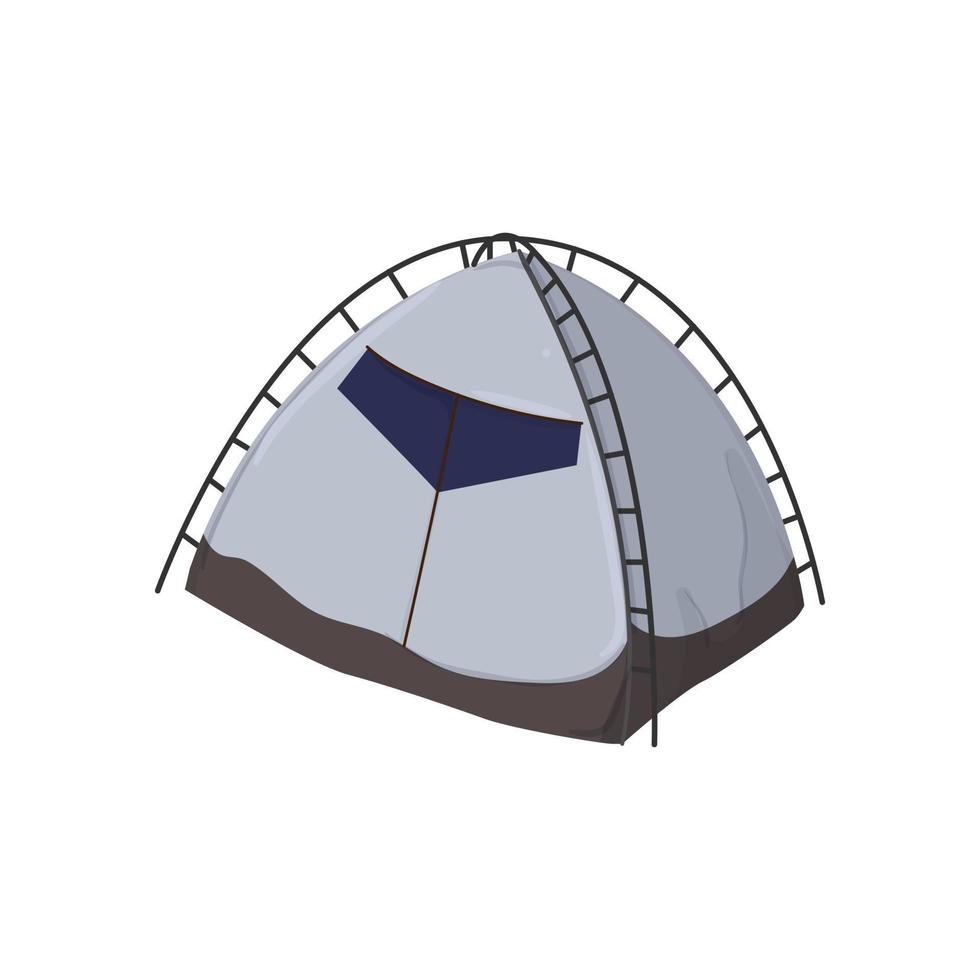 dome tent camp color icon vector illustration