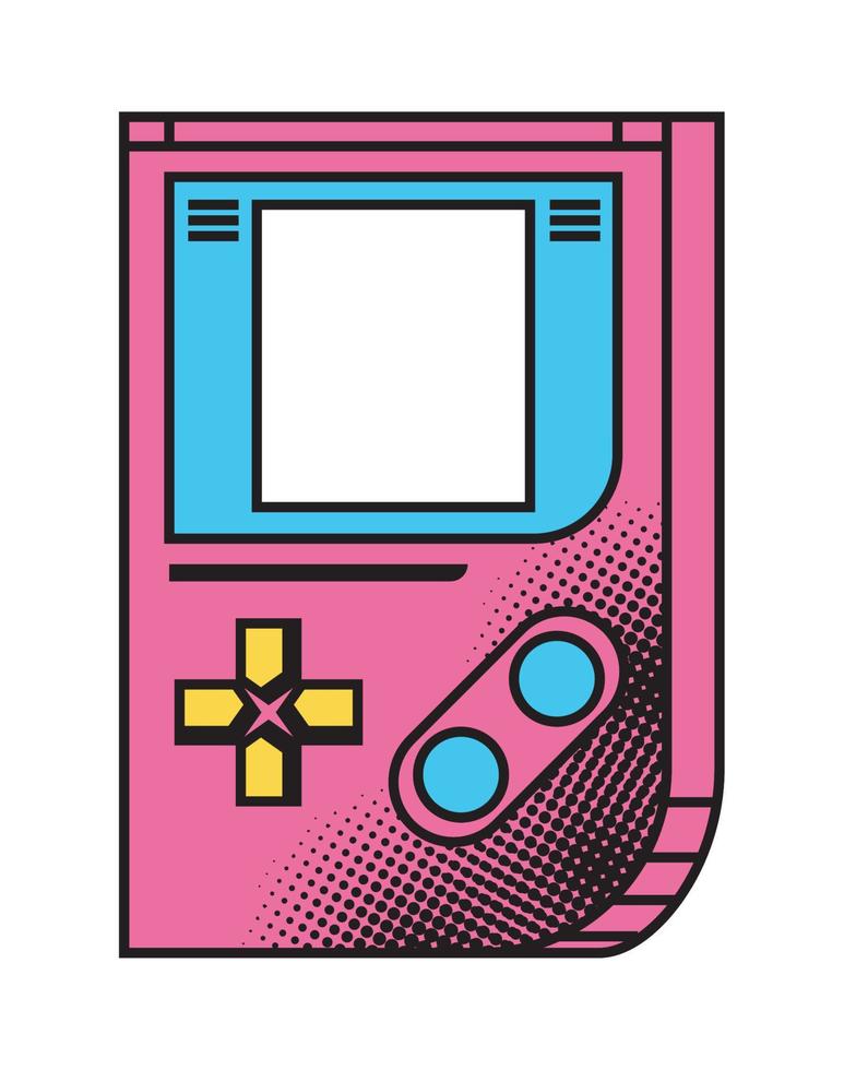 video game pop art style vector