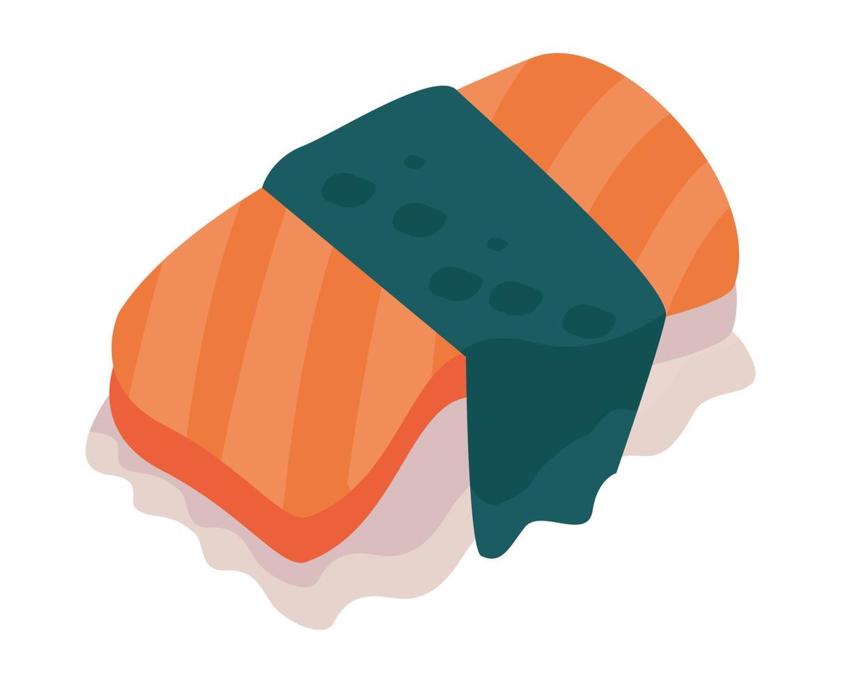 sake sushi delicious vector