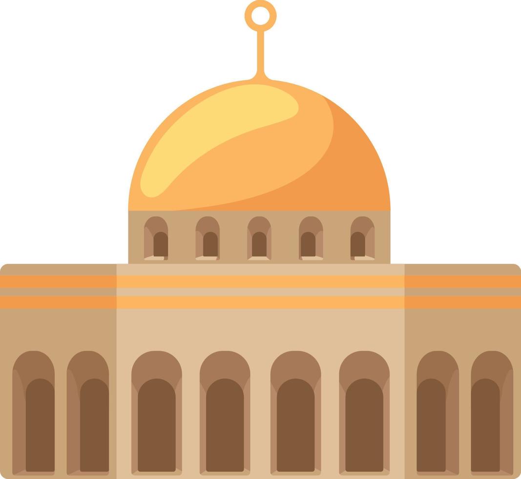 muslim mosque facade vector