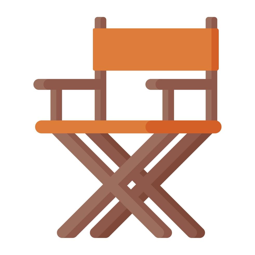 cinema film director chair vector