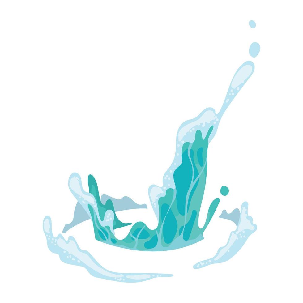 h2o splash liquid nature vector