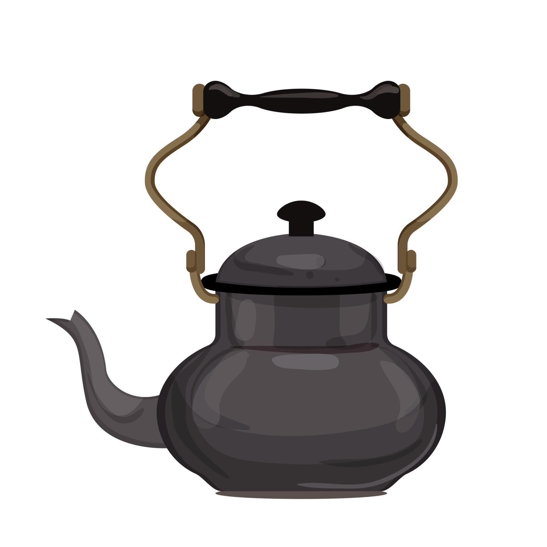vintage teapot tea kettle cartoon vector illustration 17407102 Vector