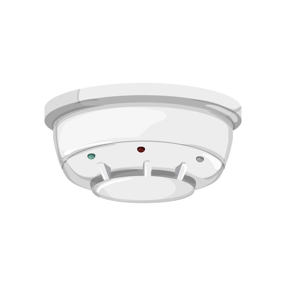 home smoke detector cartoon vector illustration