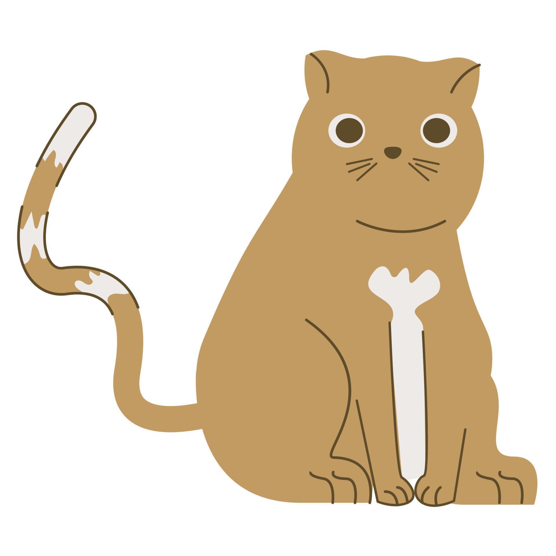 cute little brown cat 17407268 Vector Art at Vecteezy