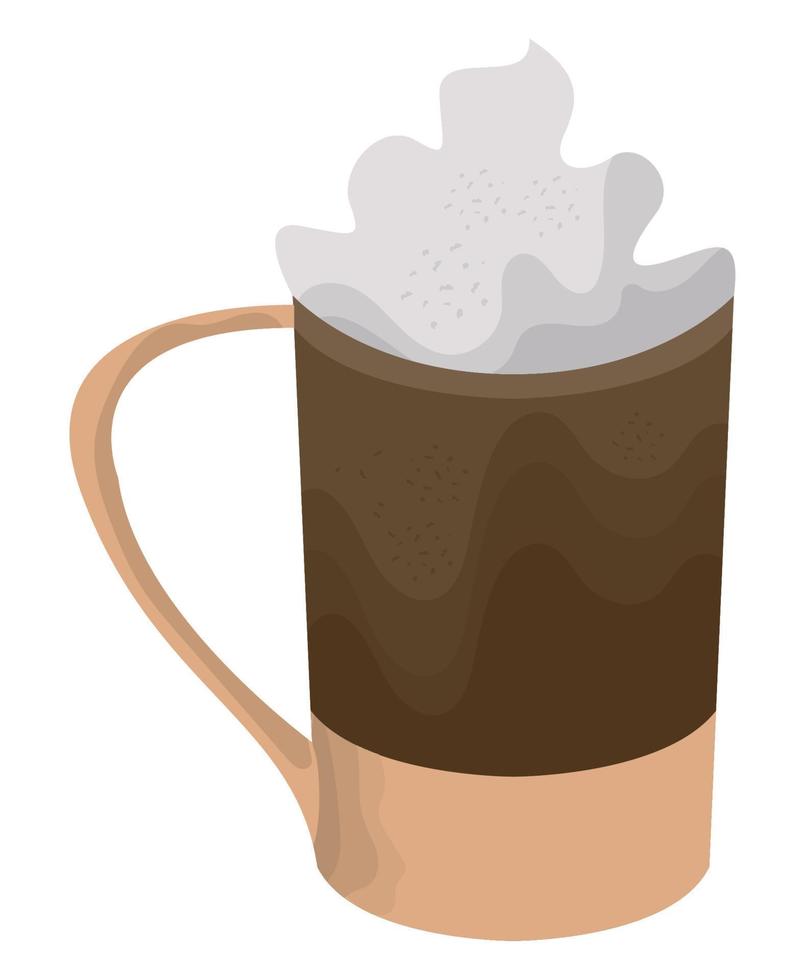 coffee drink in mug vector